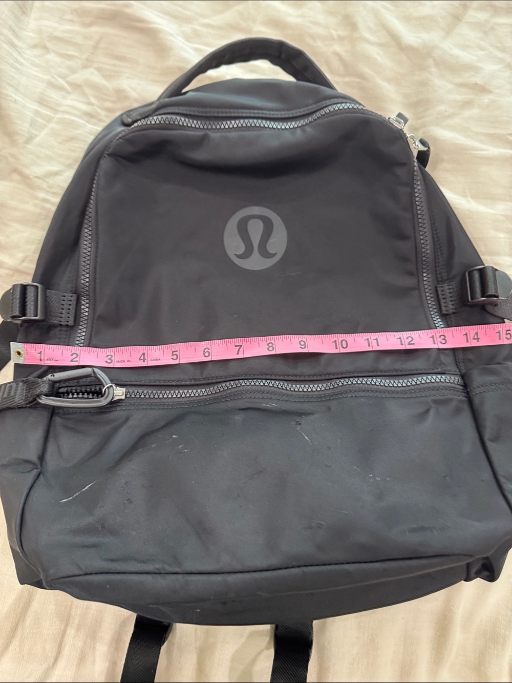 lululemon athletica Black Backpack with Front Zip Pocket - Picture 3 of 8